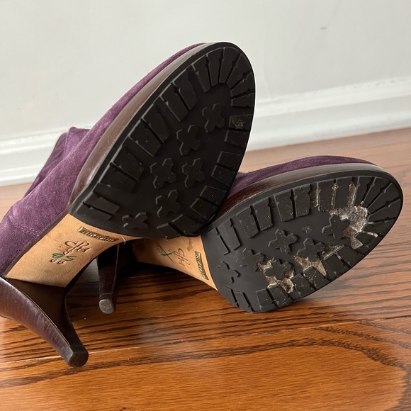 Cole Haan Air Kennedy Purple Suede ankle boots - Picture 5 of 6
